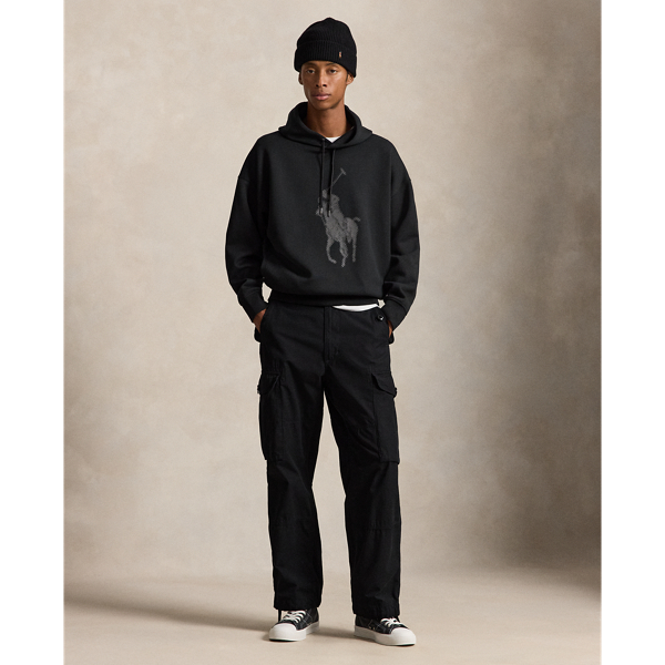 Polo Black Relaxed Fit Big Pony Double-Knit Hoodie Polo Ralph Lauren 4