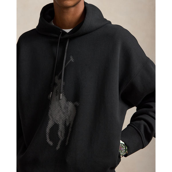 Polo Black Relaxed Fit Big Pony Double-Knit Hoodie Polo Ralph Lauren 6
