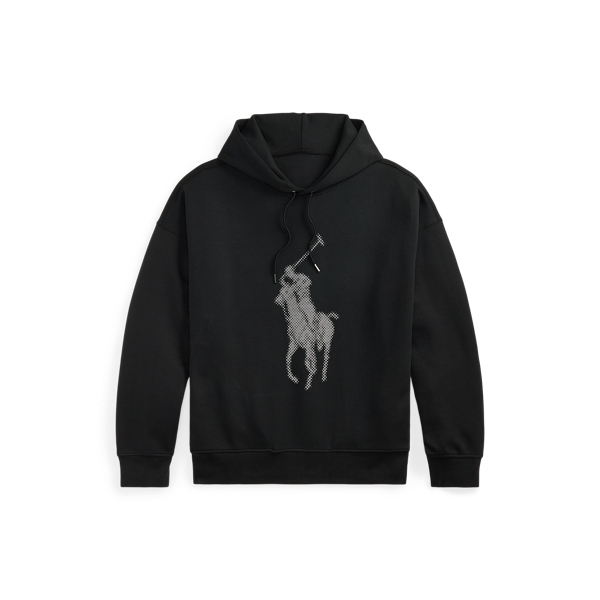 Polo Black Relaxed Fit Big Pony Double-Knit Hoodie Polo Ralph Lauren 2