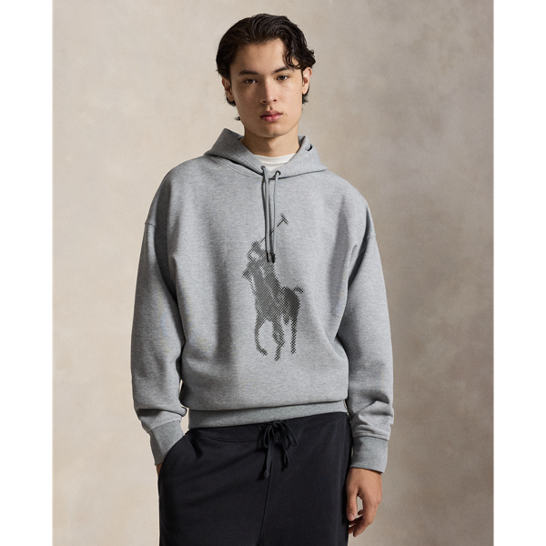 Relaxed Fit Big Pony Double-Knit Hoodie