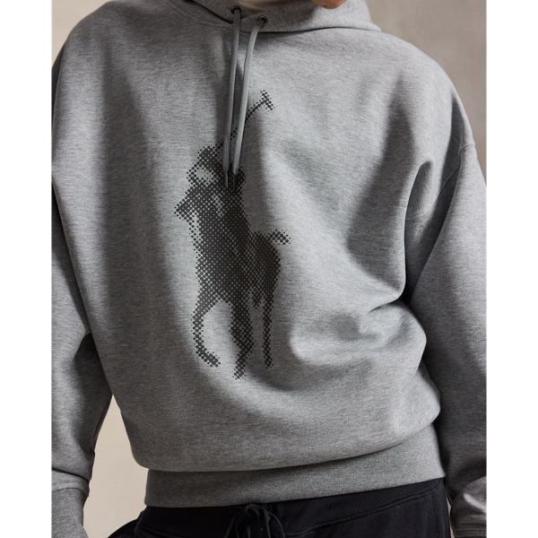 Relaxed Fit Big Pony Double-Knit Hoodie