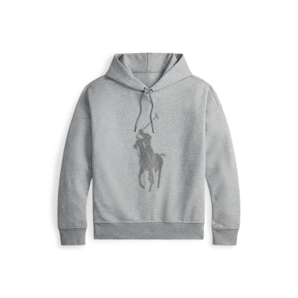 Relaxed Fit Big Pony Double-Knit Hoodie
