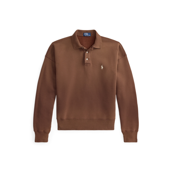 Vintage Fit Polo-Collar Sweatshirt