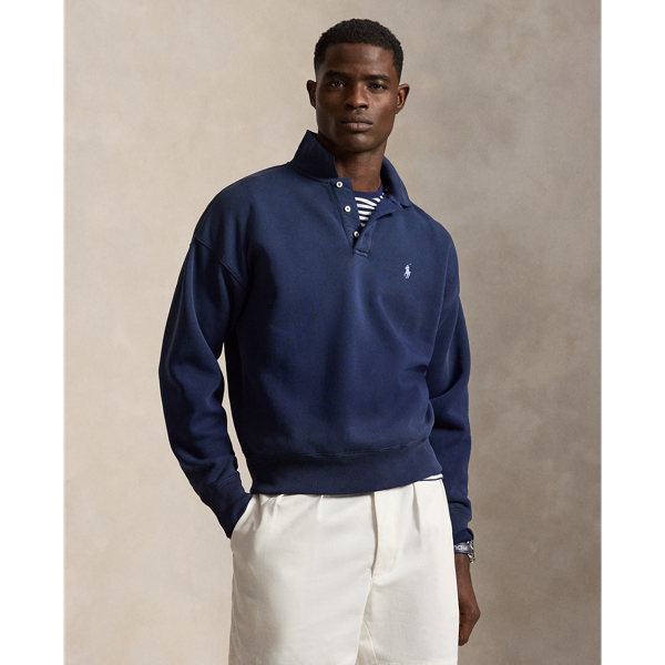 Dark Cobalt Vintage Fit Polo-Collar Sweatshirt Polo Ralph Lauren 1