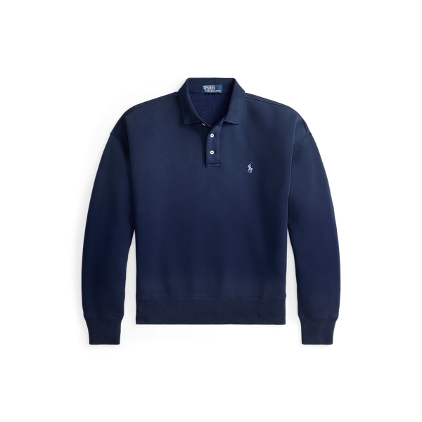 Dark Cobalt Vintage Fit Polo-Collar Sweatshirt Polo Ralph Lauren 2