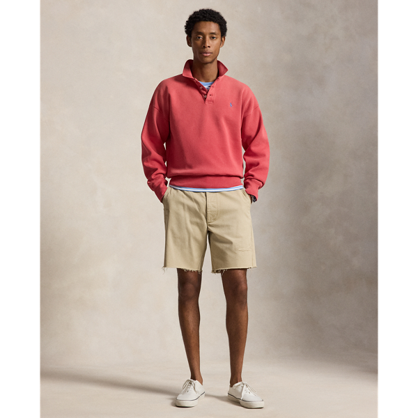 Vintage Fit Polo-Collar Sweatshirt