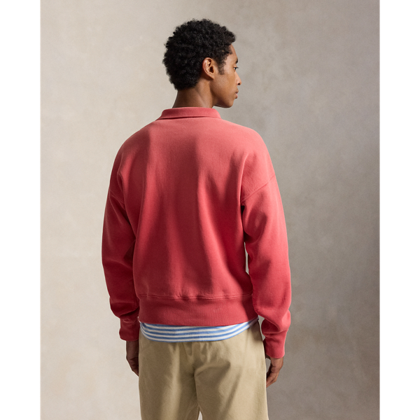 Vintage Fit Polo-Collar Sweatshirt