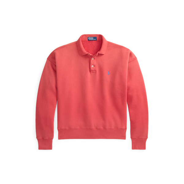 Vintage Fit Polo-Collar Sweatshirt