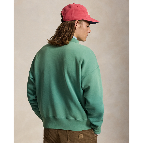 Vintage Fit Polo-Collar Sweatshirt