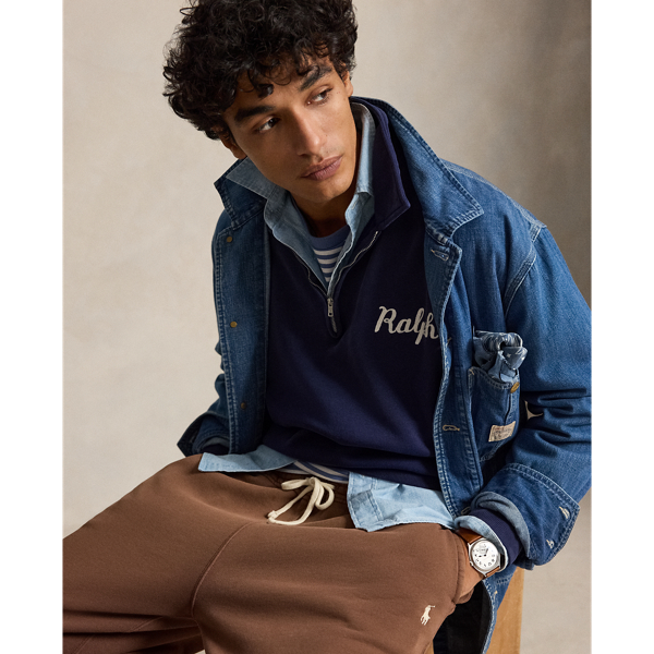 The Ralph Logo Collared Sweatshirt