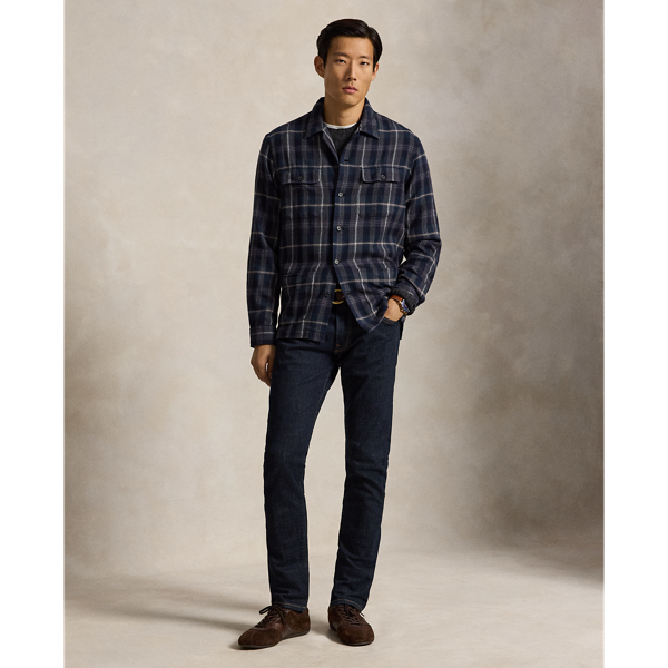 Classic Fit Plaid Twill Overshirt