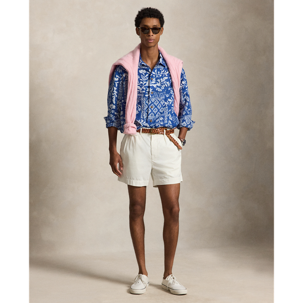 Floral Linen Camp Shirt