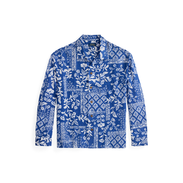 Floral Linen Camp Shirt