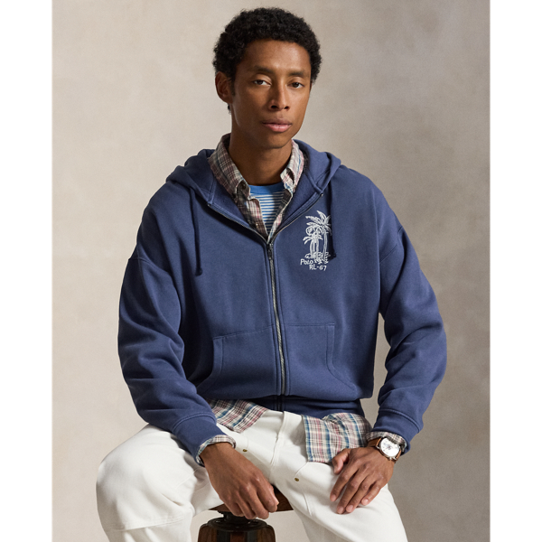 Relaxed Fit Fleece Graphic Hoodie
