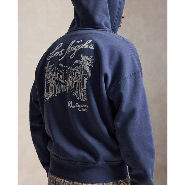 Relaxed Fit Fleece Graphic Hoodie