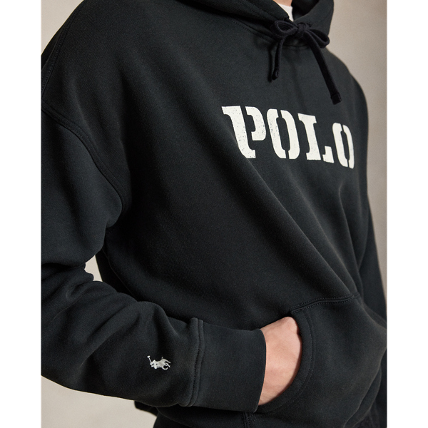Relaxed Fit Logo Fleece Hoodie