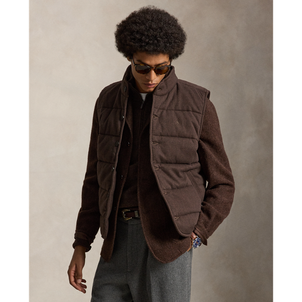 Quilted Double-Knit Jacquard Vest