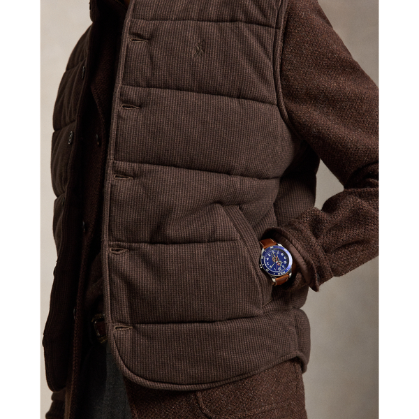 Quilted Double-Knit Jacquard Vest