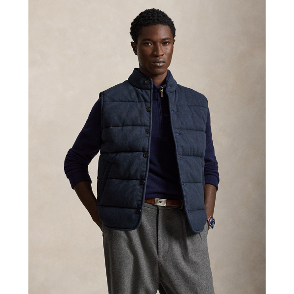 Quilted Double-Knit Jacquard Vest