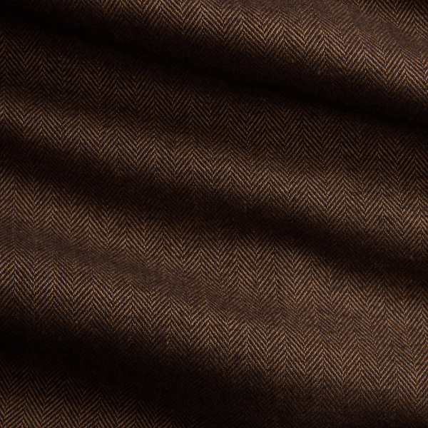Chemise Classic Fit en serg&eacute; &agrave; chevrons Polo Ralph Lauren en Chevrons marron muscade 7