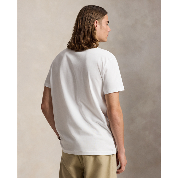 Classic fit jersey T-shirt met Polo Bear Polo Ralph Lauren in Wit 5