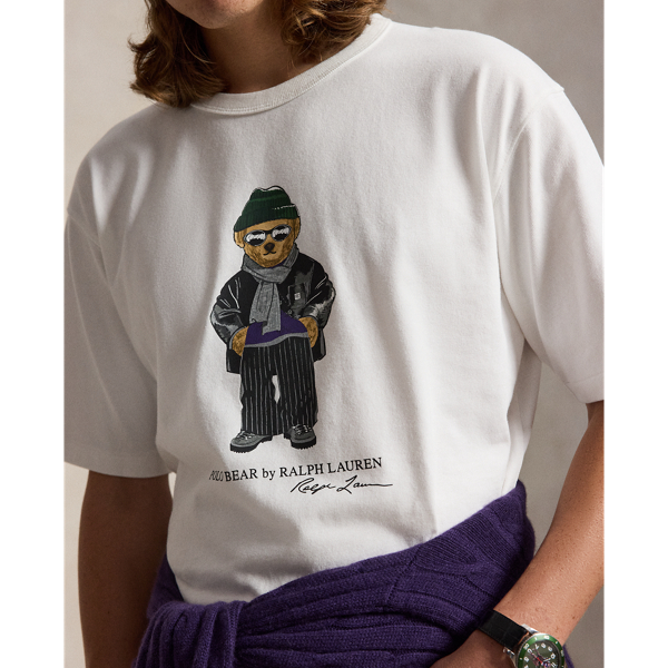 White Relaxed Fit Polo Bear Jersey T-Shirt Polo Ralph Lauren 6