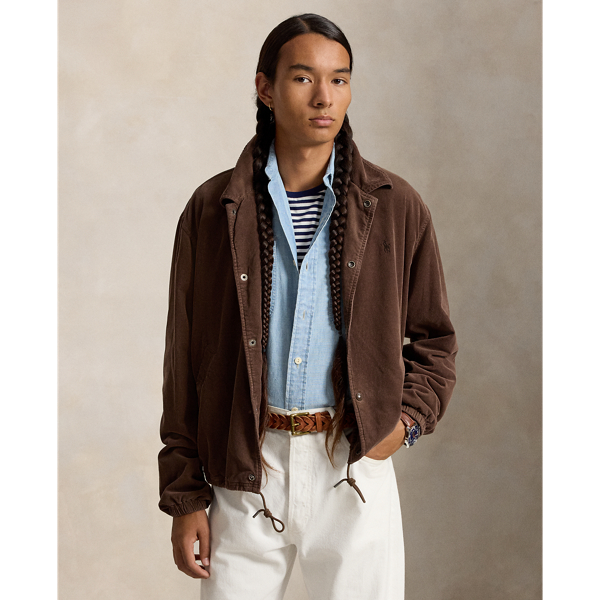 Relaxed Fit Corduroy Coach&rsquo;s Jacket