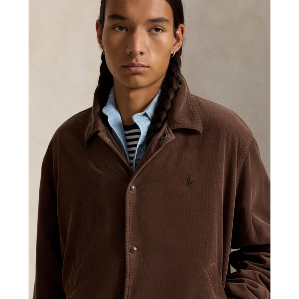 Relaxed Fit Corduroy Coach&rsquo;s Jacket