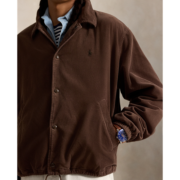 Relaxed Fit Corduroy Coach&rsquo;s Jacket