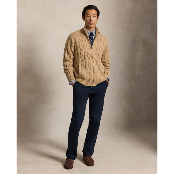 Relaxed Fit Cable Wool-Alpaca Jumper