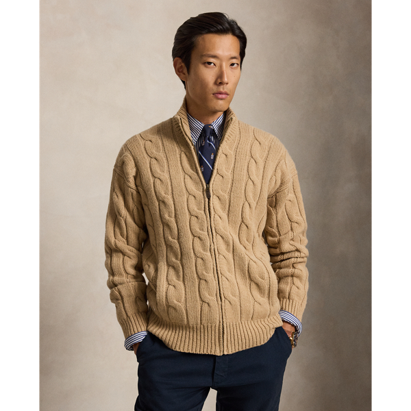 Relaxed Fit Cable Wool-Alpaca Jumper