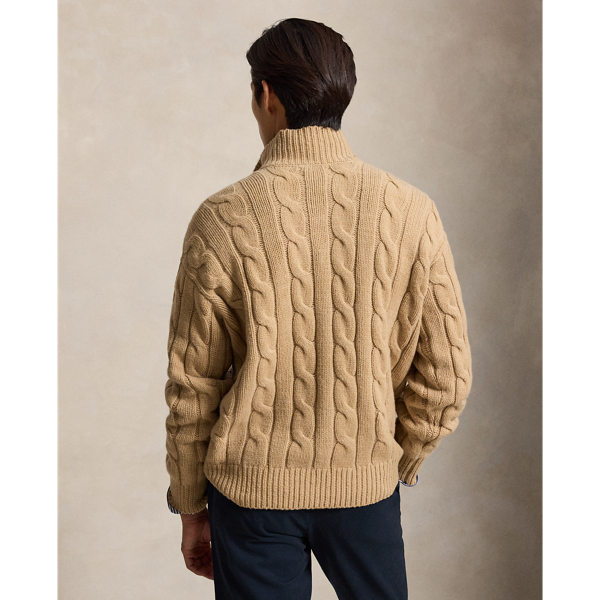 Relaxed Fit Cable Wool-Alpaca Jumper