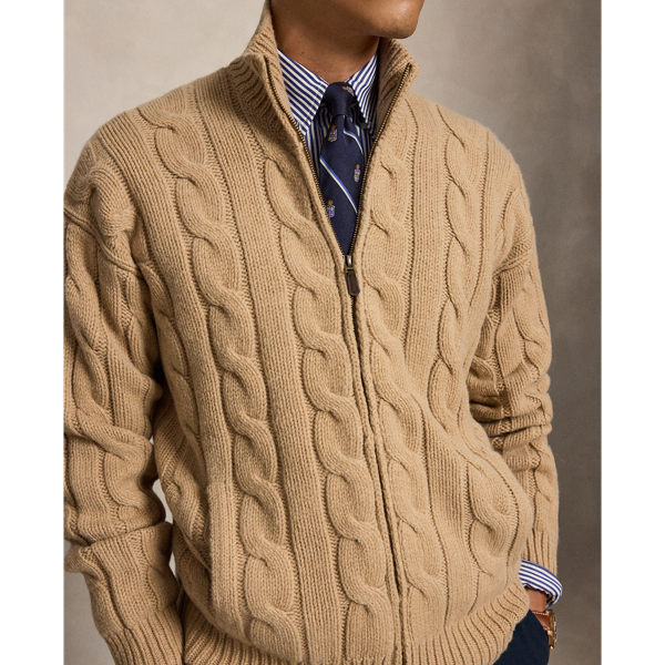 Relaxed Fit Cable Wool-Alpaca Jumper