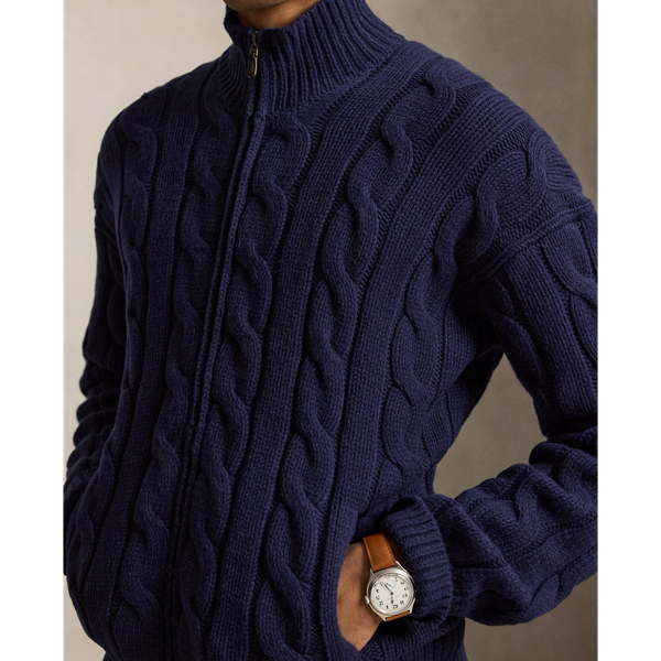 Relaxed Fit Cable Wool-Alpaca Jumper