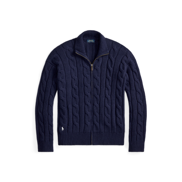 Relaxed Fit Cable Wool-Alpaca Jumper