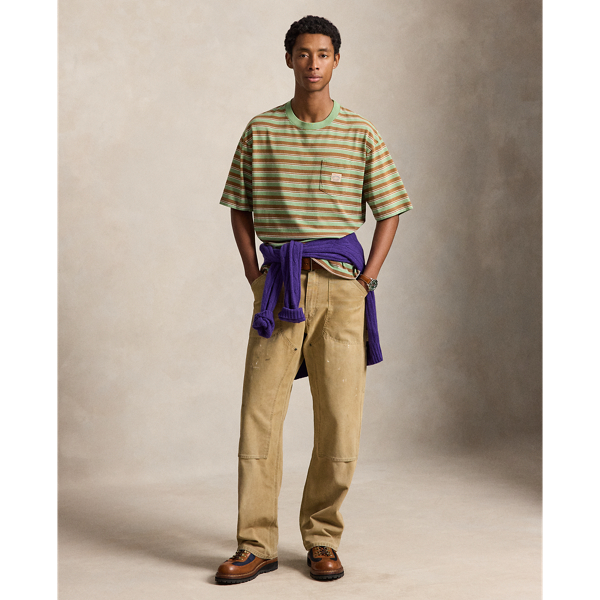 Relaxed Fit Striped Jersey T-Shirt