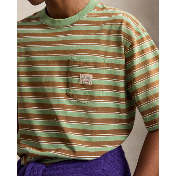 Relaxed Fit Striped Jersey T-Shirt
