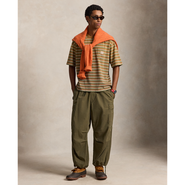 Relaxed Fit Striped Jersey T-Shirt