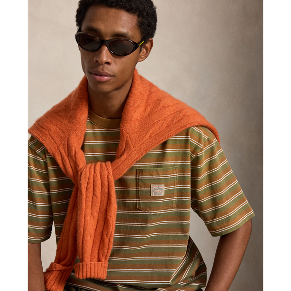 Relaxed Fit Striped Jersey T-Shirt