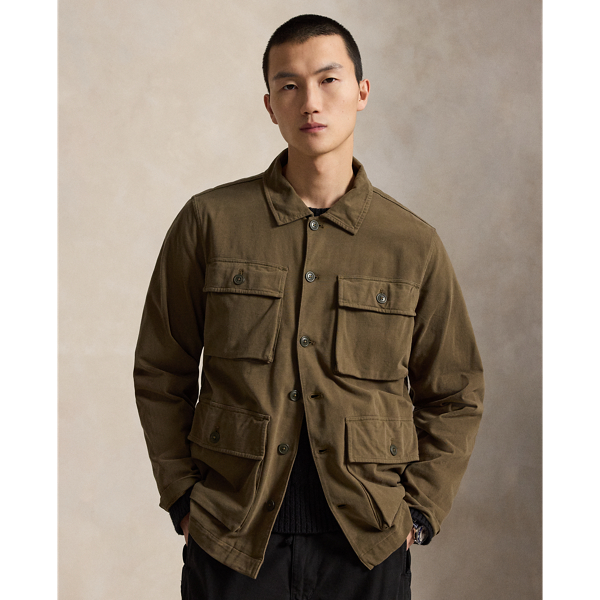 Sueded Moleskin Utility Overshirt