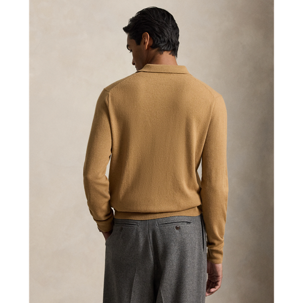 Wool Polo-Collar Sweater