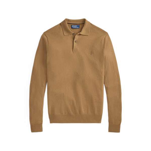Wool Polo-Collar Sweater
