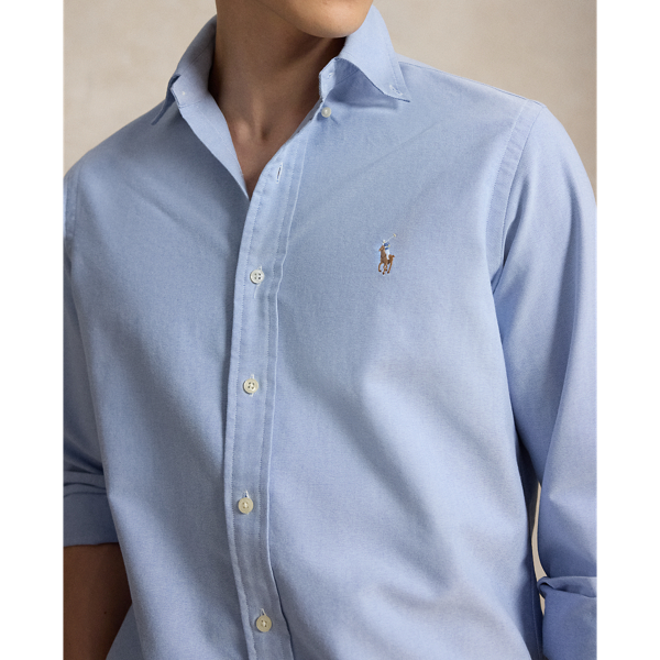 Polo Ralph Lauren クラシック ショート フィット オックスフォード シャツ ブルー 6