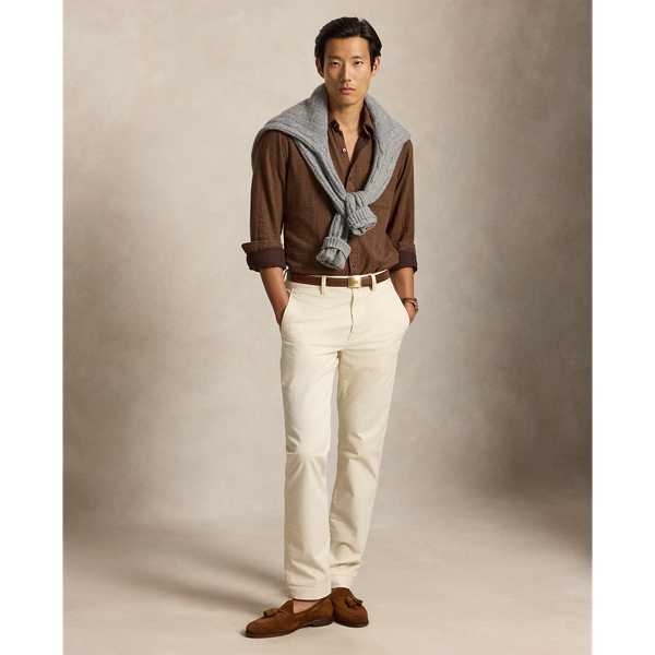 Chemise Custom Fit double face Polo Ralph Lauren en Marron chin&eacute; multi 4