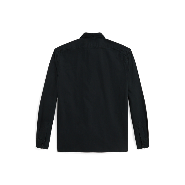 Sobrecamisa oxford te&ntilde;ida en prenda