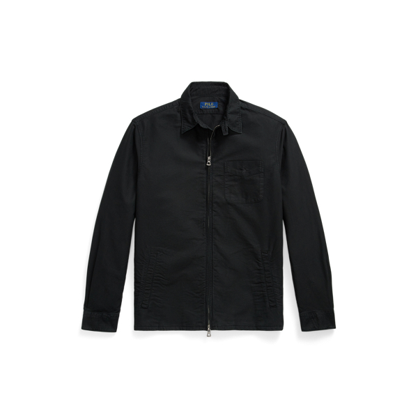 Sobrecamisa oxford te&ntilde;ida en prenda
