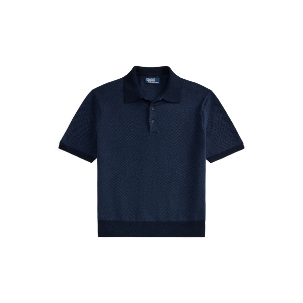 Relaxed Fit Wool Polo-Collar Sweater