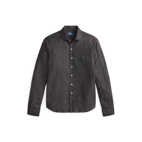 Camisa de lino flameado Custom Fit Polo Ralph Lauren en Jaspeado &oacute;nix 2