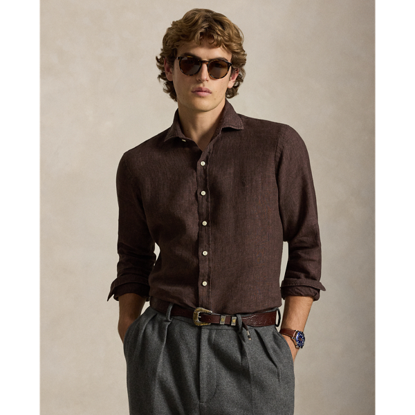 Camisa de lino flameado Custom Fit