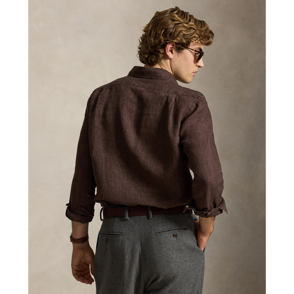 Camisa de lino flameado Custom Fit